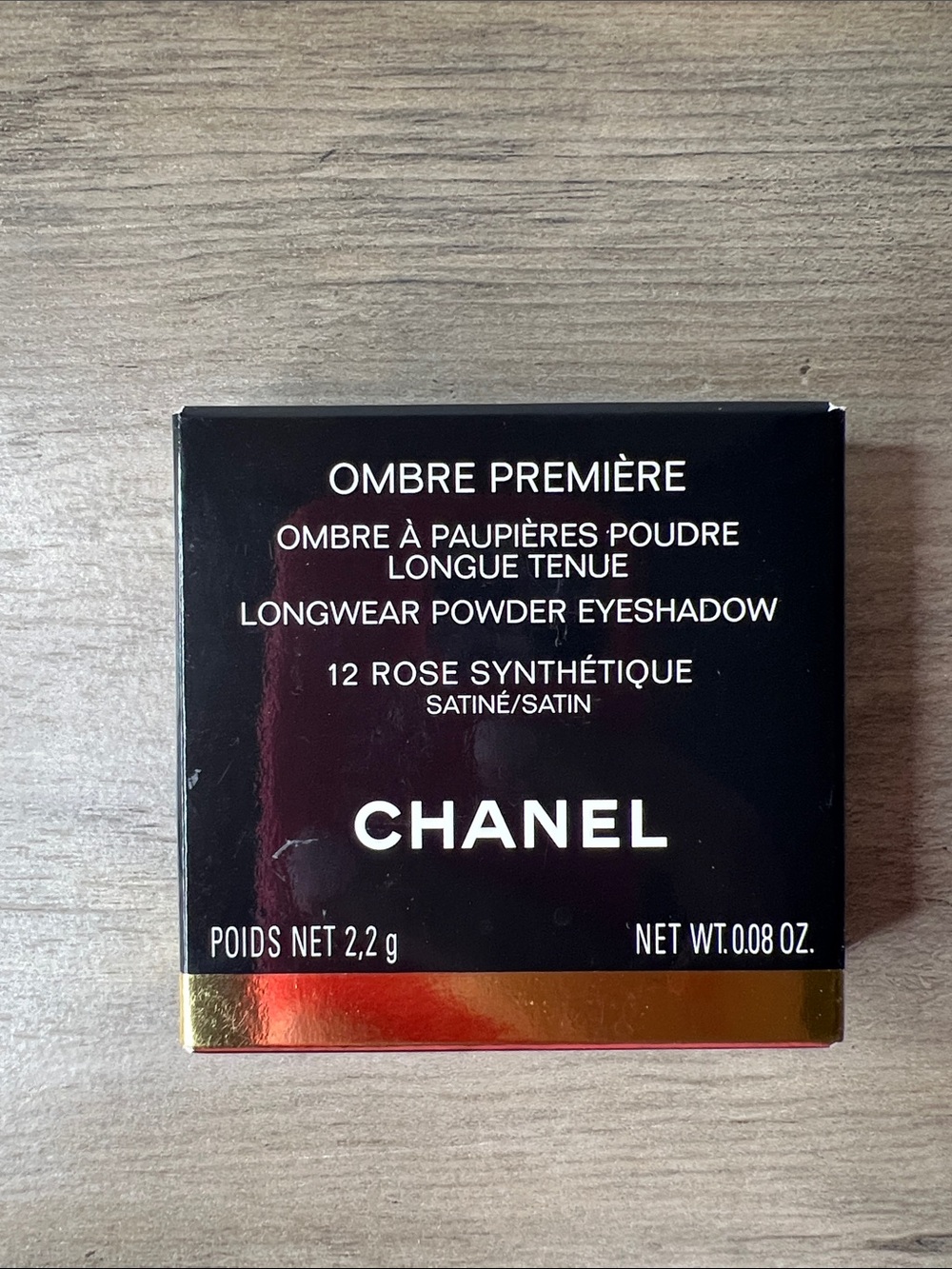 Chanel Ombre Premiere Longwear Powder Eyeshadow 12 ROSE SYNTHETIQUE •NEW•